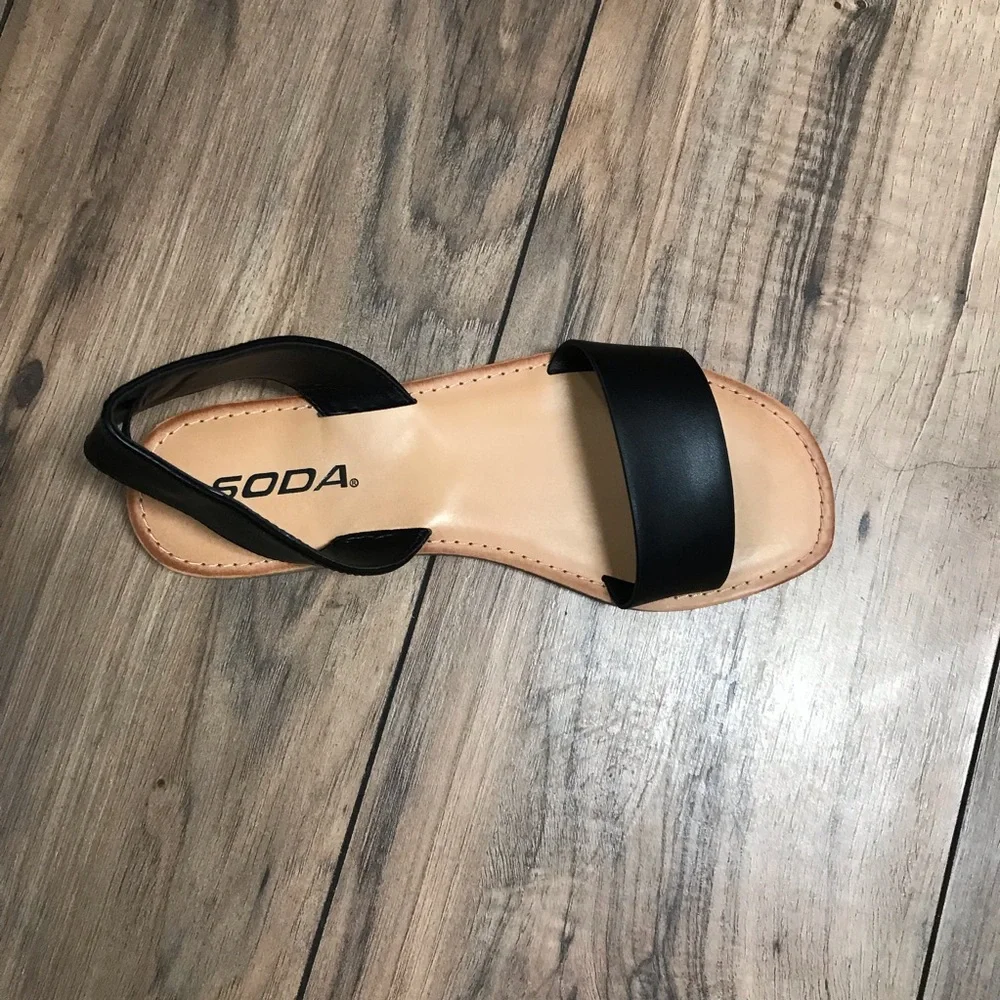 Pu black sandals - Picture 6 of 6